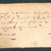 John Brewster, payment of 1679 Portsmouth town rates.